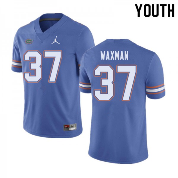 Jordan Brand Youth #37 Tyler Waxman Florida Gators College Football Jersey Blue
